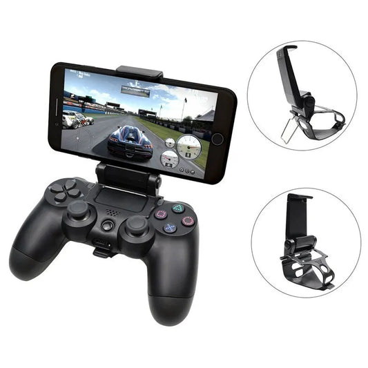 Pour ps4 support de téléphone portable pour PS4 support de contrôleur poignée pour PlayStation 4 manette pour Samsung S9 S8 support de pince de téléphone