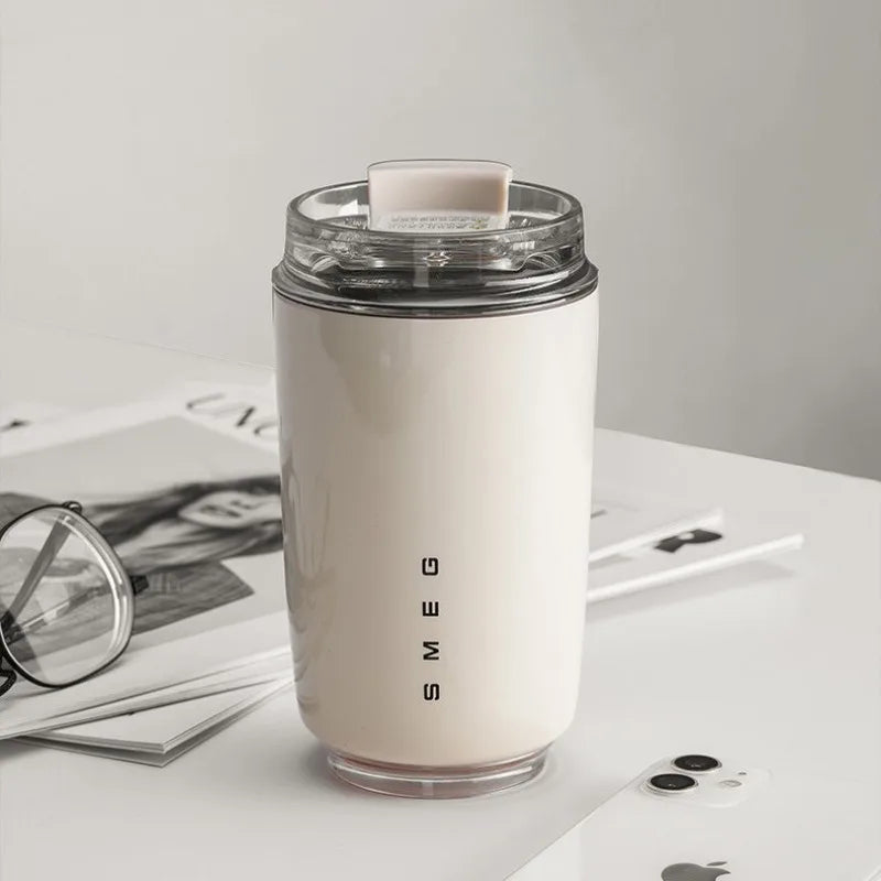Tasse Thermos de bureau de 320ML, haute valeur de couleur, tasse à café blanc au lait, accompagnement Thermos Anti-chute, tasse à café sous vide